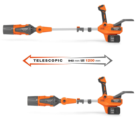 Suflantă cu acumulator DAEWOO DABL 7042Li SET (21V, 2×2.5Ah, Motor Brushless, 23.000 l/min / 1400 m³/h, 70 m/s, Mod TURBO) [6]