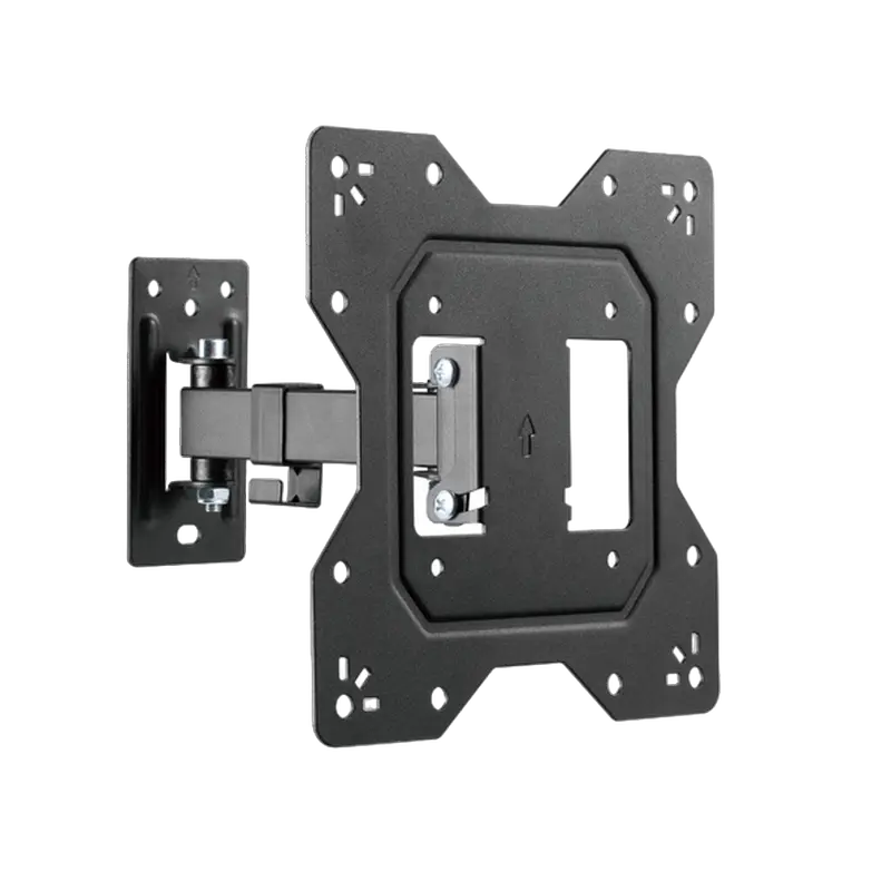 Suporturi TV - Suport TV de perete articulat KIVI MOTION-221 Negru (23-43 inch, până la 30 kg) – Mișcare perfectă și design ultra-subțire