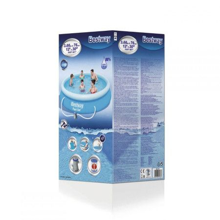 Piscina Gonflabilă Bestway 57274 Fast Set 366 x 76 cm cu Pompă Inclusă - Relaxare și Distracție Instantanee [3]