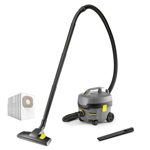Electrocasnice - Aspirator profesional uscat Kärcher T 7/1 Classic (850 W, 23.5 kPa, Container 7 L, Coș filtru permanent, Antracit)