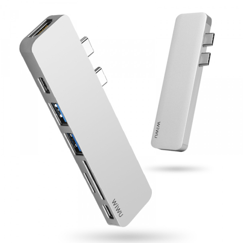 USB HUB - WiWu T8 Hub - Conectivitate Extinsă pentru Laptopul tău