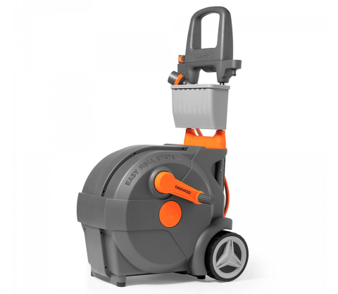 Furtunuri si tamburi pentru udare - Tambur cu furtun pe roți DAEWOO DWR 4040 (Furtun 40 m, 1/2", Easy Roll, Ghid automat, Pistol și conectori incluși)