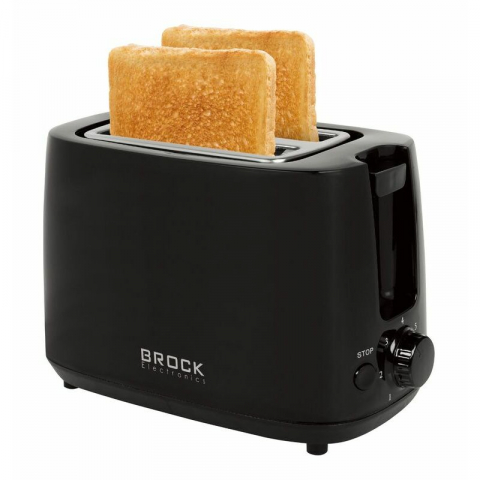 Prăjitoare de pâine - Toaster BROCK BT 1007 BK, 700W, 2 Felii, Pop-up – Mobishop.md