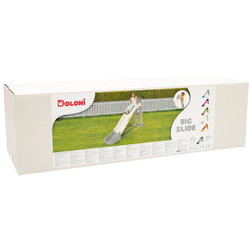 Tobogan pentru copii Doloni 244 cm / 2430 mm (Cod: 014550/17, Vârstă 3+ ani, Gri) [4]