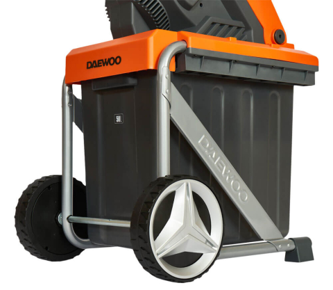 Tocător de crengi electric DAEWOO DSR 2700E (2500W, Mecanism cu 2 cuțite, Max 40 mm, Coș 50L) [11]