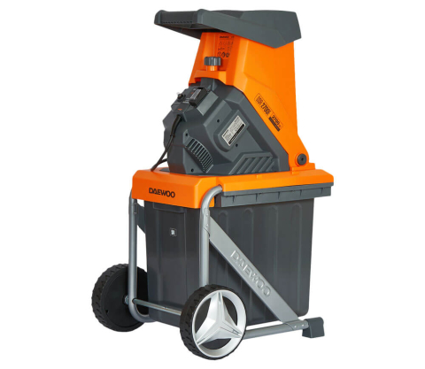 Tocător de crengi electric DAEWOO DSR 2700E (2500W, Mecanism cu 2 cuțite, Max 40 mm, Coș 50L) [4]
