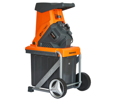 Tocător de crengi electric DAEWOO DSR 2700E (2500W, Mecanism cu 2 cuțite, Max 40 mm, Coș 50L) [5]
