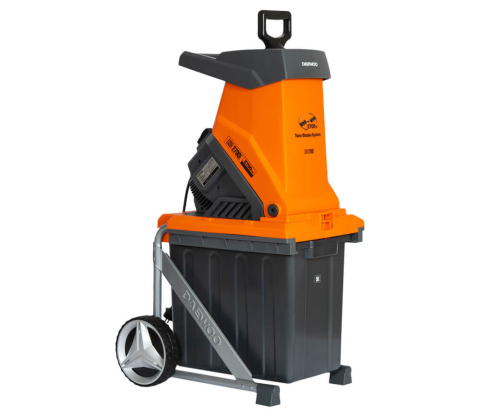 Tocător de crengi electric DAEWOO DSR 2700E (2500W, Mecanism cu 2 cuțite, Max 40 mm, Coș 50L) [2]