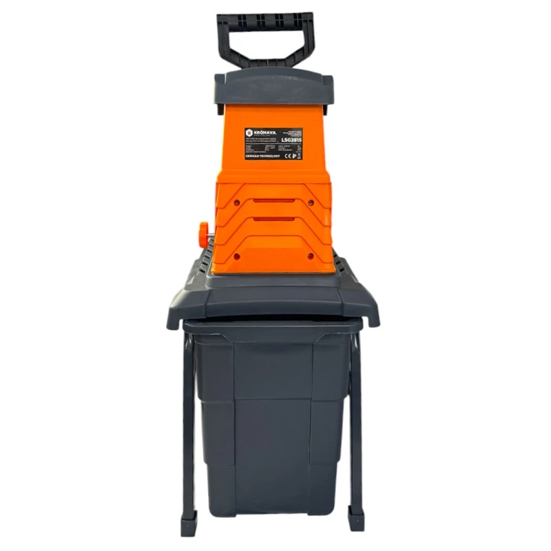 Tocător de crengi electric Kronava LSG2815 – 2800 W – Diametru maxim 45 mm – Casetă 55 l – Puternic și Stabil pentru Grădini Medii și Mari [2]