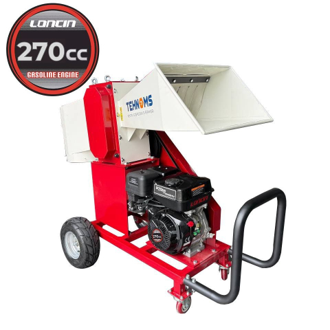 Casa si gradina - Tocător de crengi pe benzină MS-80 (Motor Loncin 9 CP, Diametru maxim 80 mm, Capacitate 5 m³/h, 6 Cuțite)