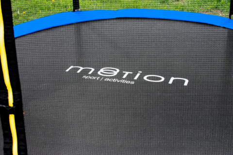 Trambulina de gradina pentru copii, Jumi, 244 cm (8Ft), cu plasa de protectie exterioara, Negru/albastru [12]