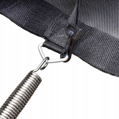 Trambulina de gradina pentru copii, Jumi, 244 cm (8Ft), cu plasa de protectie interioara, Negru/albastru [7]