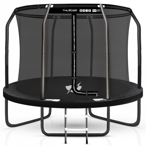 Trambuline - Детский садовый батут THUNDER INSIDE ELITE 10FT (305 см) Черный – безопасное и прочное развлечение на свежем воздухе