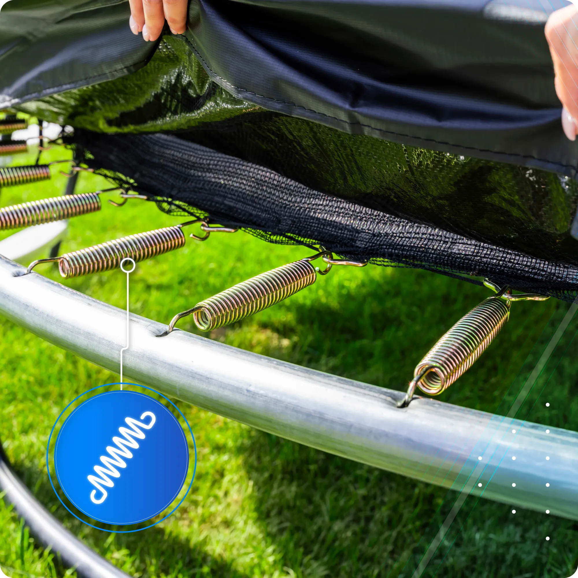 Батут для детей THUNDER INSIDE ELITE 4,5FT (140 см) Black – Безопасные прыжки даже в маленьком дворе [11]