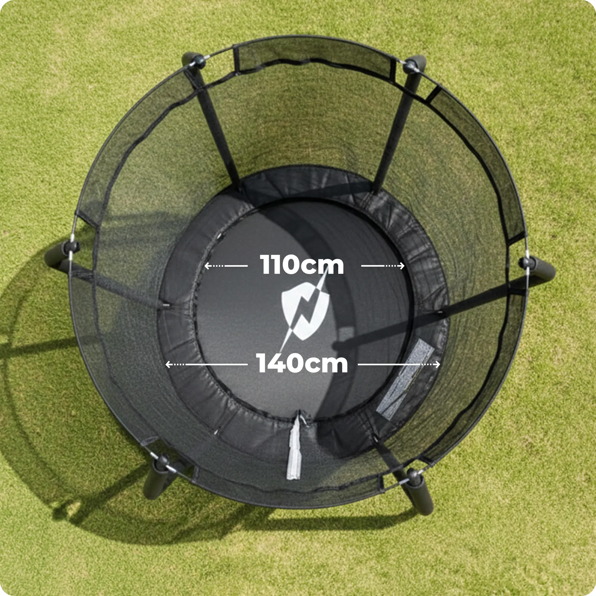 Батут для детей THUNDER INSIDE ELITE 4,5FT (140 см) Black – Безопасные прыжки даже в маленьком дворе [4]