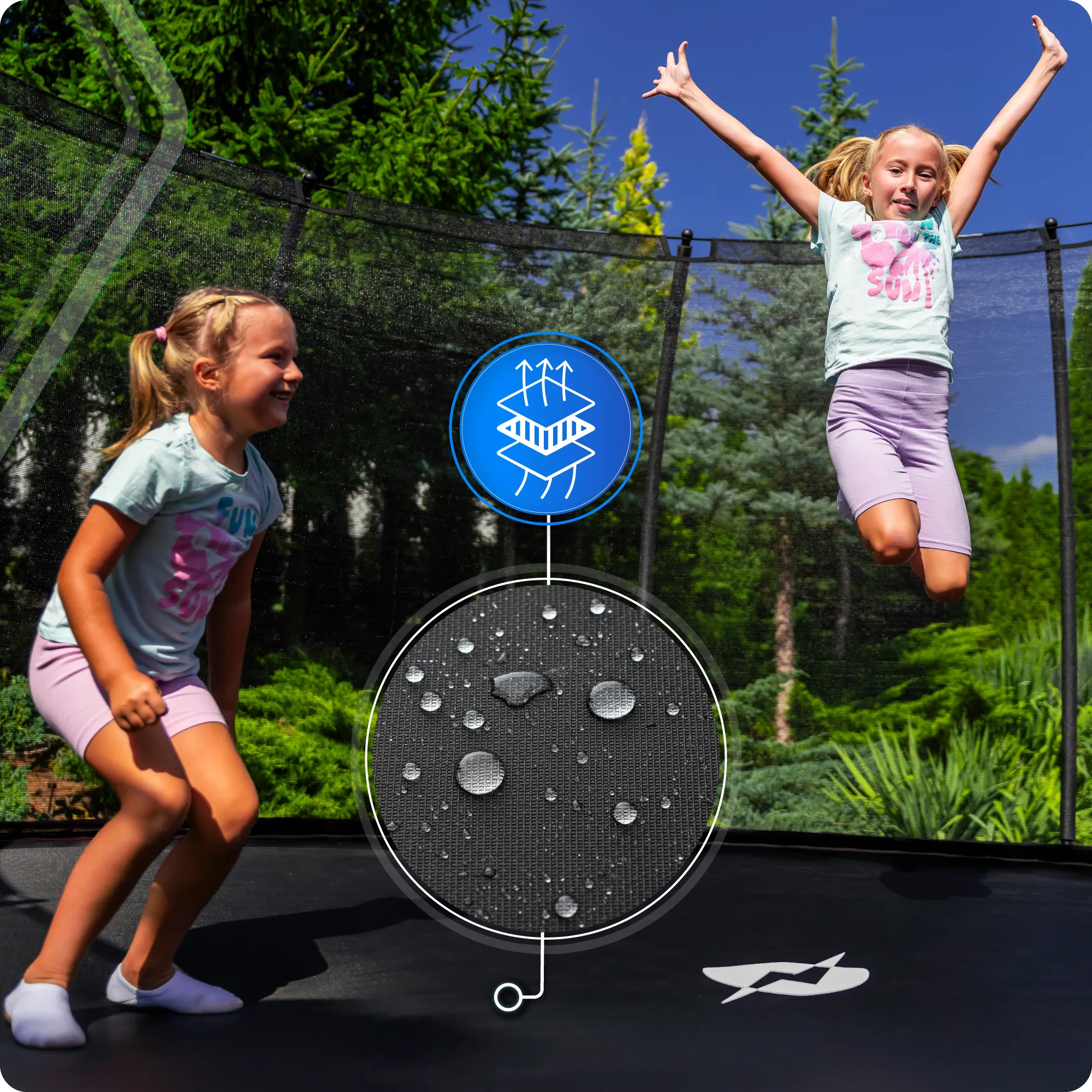 Батут для детей THUNDER INSIDE ELITE 6FT (183 см) Black – Безопасность и максимум веселья [6]