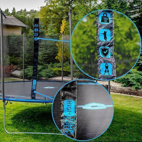 Батут Pro 255 см, внешняя сетка, синий – Веселье и здоровье для всей семьи [2]