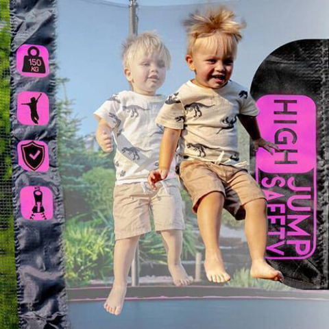 Батут Pro 255 см, внешняя сетка, розовый – Веселье и здоровье для всей семьи [4]