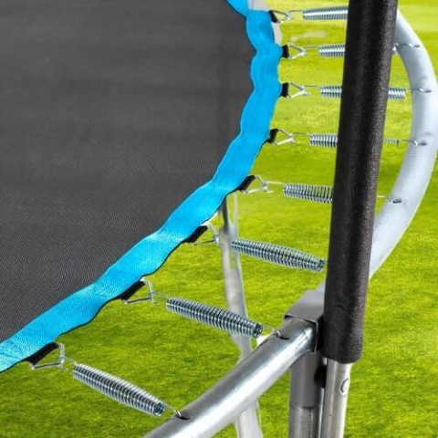 Trambulină Pro 488 cm THUNDER, plasă externă, albastră – Distracție maximă pentru întreaga familie [7]