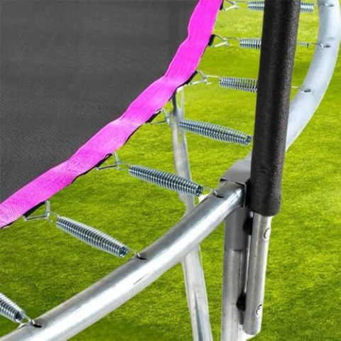 Trambulină Pro 488 cm THUNDER, plasă externă, roz – Distracție, stil și energie pentru toată familia [5]