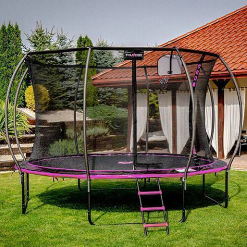 Батут Ultra 255 см, внутренняя сетка, розовый – Веселье и здоровье для всей семьи [1]