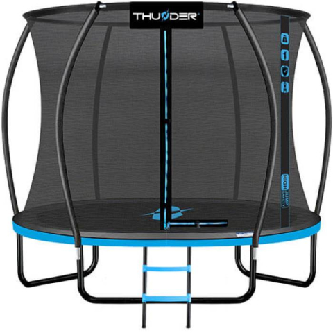 Батуты - Батут Ultra 255 см THUNDER – Компактный, безопасный и увлекательный для всей семьи