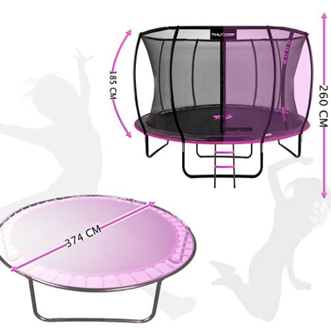 Батут Ultra 374 см THUNDER – Максимальное удовольствие и безопасность для всей семьи [6]
