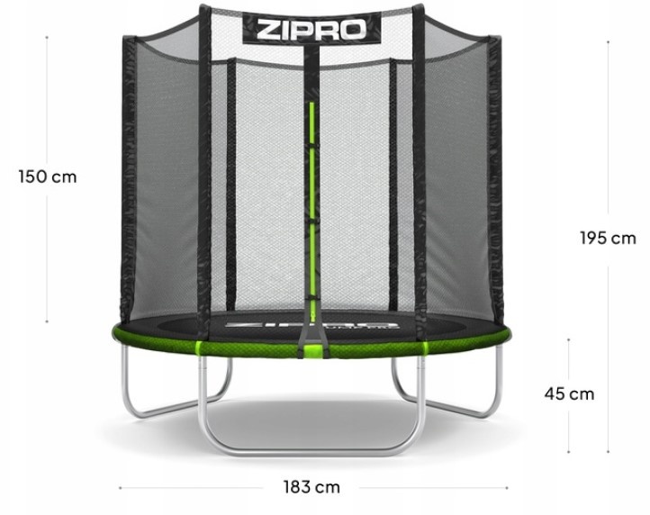 Trambulină Zipro Jump Pro 183 cm – trambulină compactă pentru copii [4]
