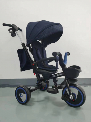 Triciclete - Tricicletă 3-în-1 cu Scaun Rotativ – Art. RTB56/2 Albastru