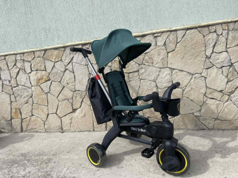 Produse pentru bebelusi - Tricicletă Compactă cu 3 Roți – Art. JTR1688/3 Verde
