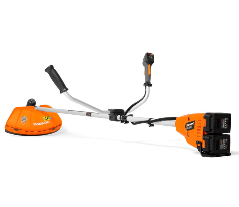 Trimmer cu acumulator DAEWOO DABC 4242Li SET (2×21V, 2×5Ah, Motor Brushless, Fir 42 cm, Cuțit 25,5 cm, 2 Acumulatori + Încărcător) [2]