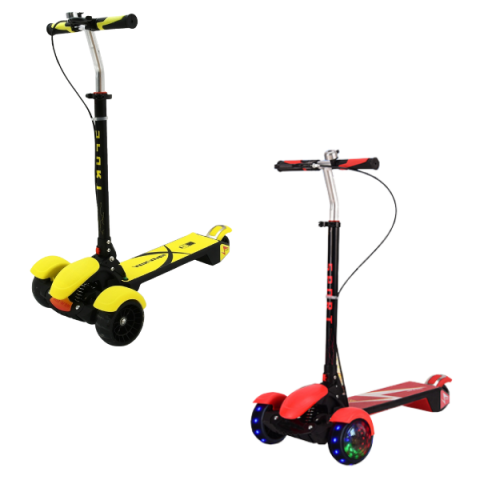 Trotinete - Trotinetă copii 3 roți cu LED și muzică – 2 culori