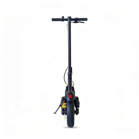 Trotinetă Electrică Pliabilă XO KM03 European Standard Adult Edition (350W, 36V, 10.4Ah) – Suspensie Dublă, Aplicație Tuya și Set Complet de Accesorii, Negru/Galben [2]