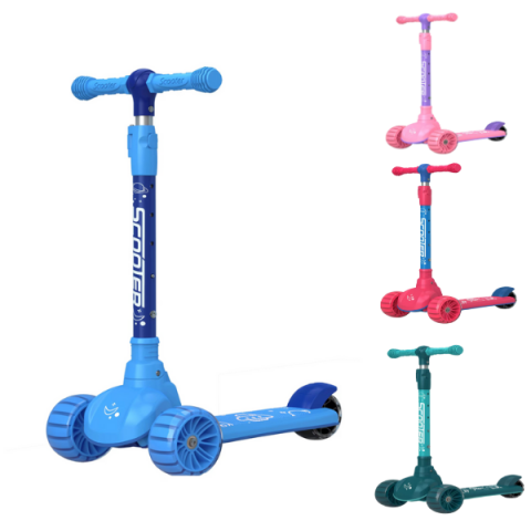 Trotinete - Trotinetă LED pentru copii cu 3 roți și muzică – 4 culori