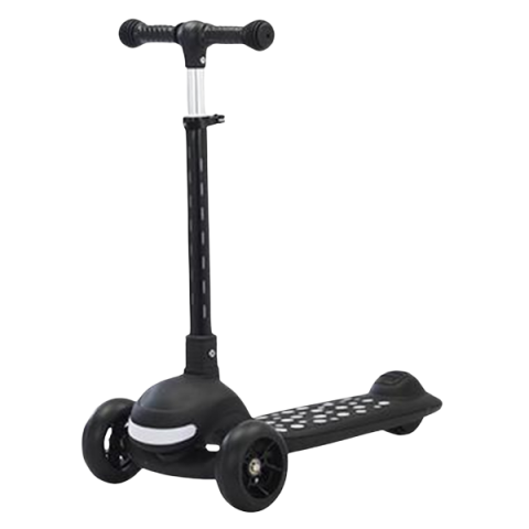 Trotinete - Trotinetă pliabilă cu 6 efecte LED – negru
