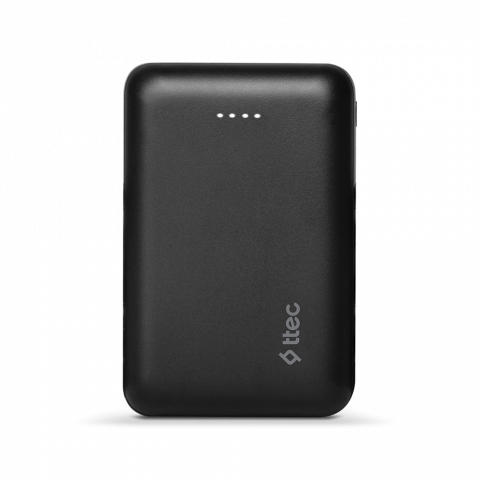 ttec Powerbank 10.000 mAh Duo ReCharger USB-C Input/Output, Black [2]
