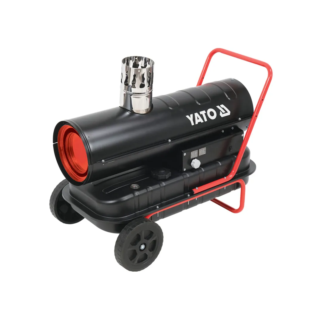 Aeroterme industriale - Tun de căldură pe motorină Yato 20 kW (600 m³/h, Rezervor 38L, 200 m², Alimentare 220V)