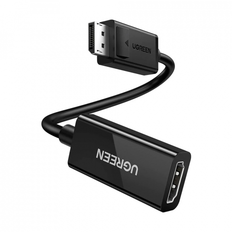 Электроника - UGREEN Adapter DP-M to HDMI-F 4K@60Hz with Audio 0.25M MM137, Black