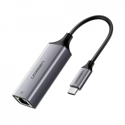 Электроника - Адаптер UGREEN USB-C 3.1 к RJ45 Gigabit Ethernet Thunderbolt 3 CM199, Space Gray — Быстрый и стабильный интернет в любом месте!