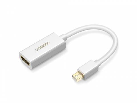 UGREEN Cable Mini DisplayPort to HDMI 1080p, 2m MD101, White [2]