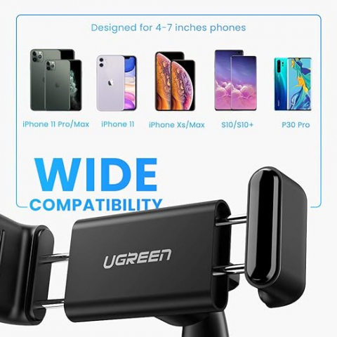 UGREEN Car Holder Dashboard 360 Degree Rotation,LP189, Black [2]
