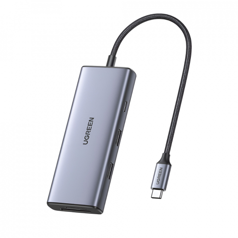 Электроника - UGREEN HUB Revodok Pro 107, 7 in 1 .USB-C , Space Gray