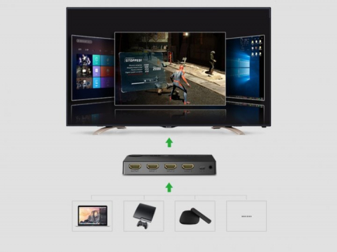 UGREEN Switch 4K HDMI 3 in 1, Black [1]