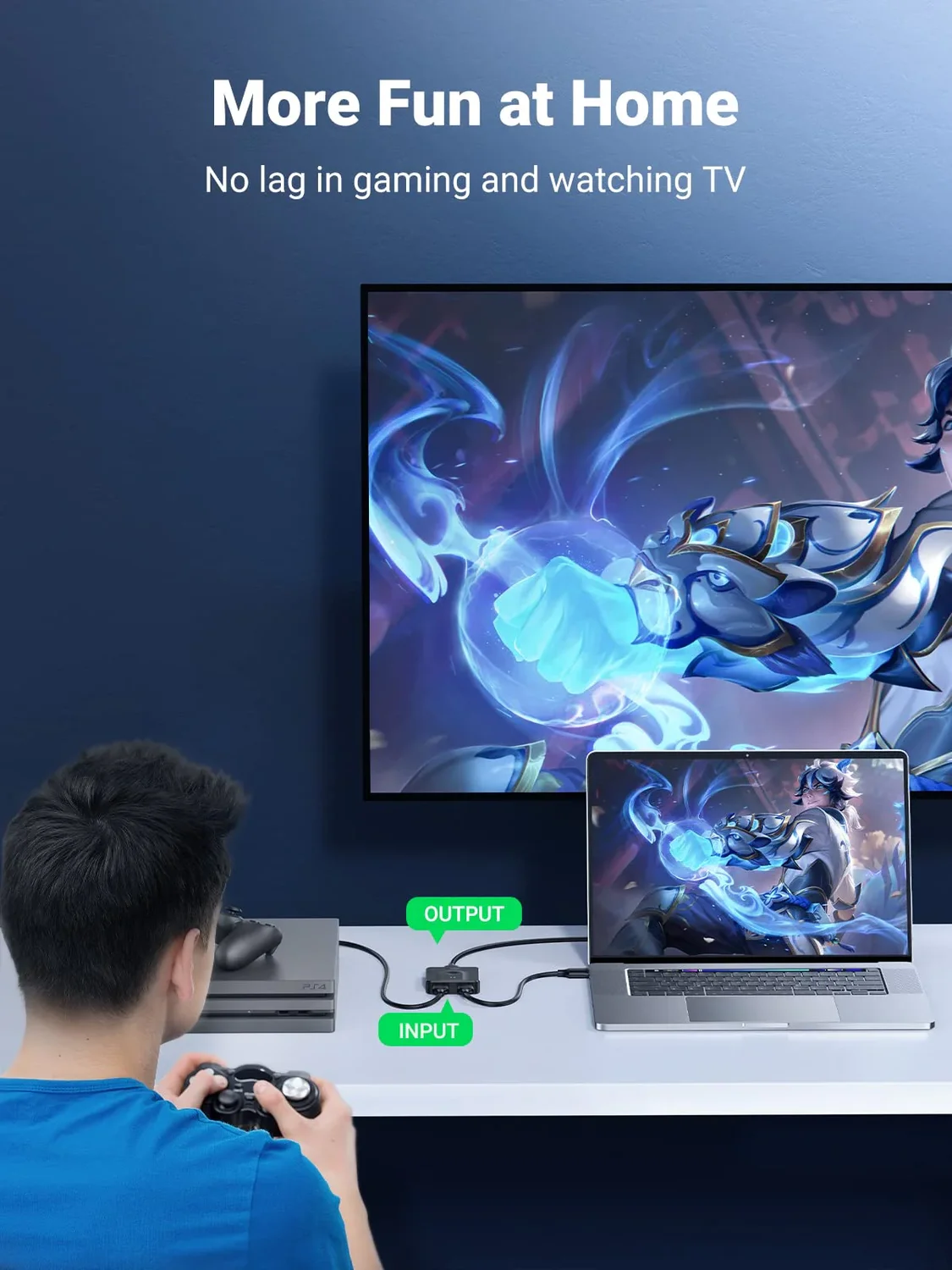 UGREEN Switcher Bi-Directional 2in1 2*HDMI 4K 30Hz or 1*HDMI 4K 30Hz to 1*HDMI 4K 30Hz or 2*HDMI 4K 30Hz CM217, Black [7]