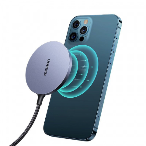 Wireless - UGREEN Wireless Charger Magnetic 15W CD245, Black