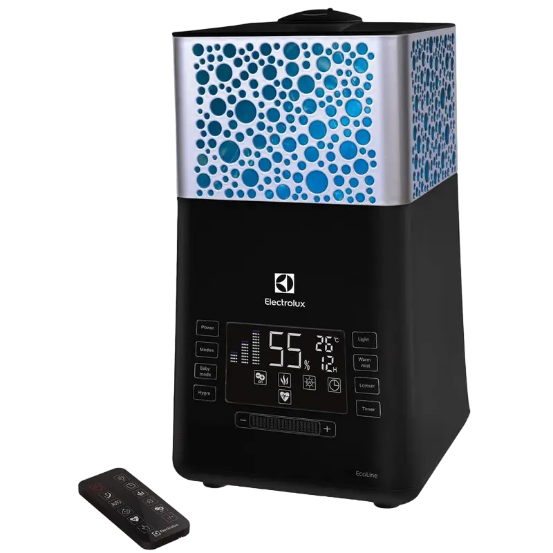 Purificatoare si Umidificatoare de aer - Umidificator de aer Electrolux EcoLine, Negru