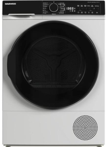 Electrocasnice mari - Uscător de rufe Daewoo DDR-XV9A/C (9 kg, Pompă de căldură, Wi-Fi, Afișaj LED, Alb)