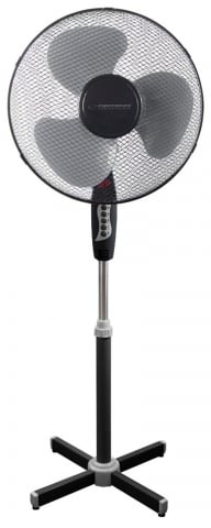 Ventilatoare - Ventilator de răcire Esperanza HURRICANE EHF001KE, 40 cm, 50W, 3 trepte de viteză, negru/gri