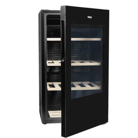 Vitrină / Dulap pentru vin Vivax CW-094S30 GB (94L, 30 sticle, Lemn, Clasa G, Negru) [5]