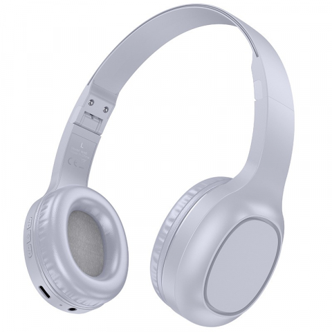 On/Over Ear - W46 Charm BT headset light blue gray